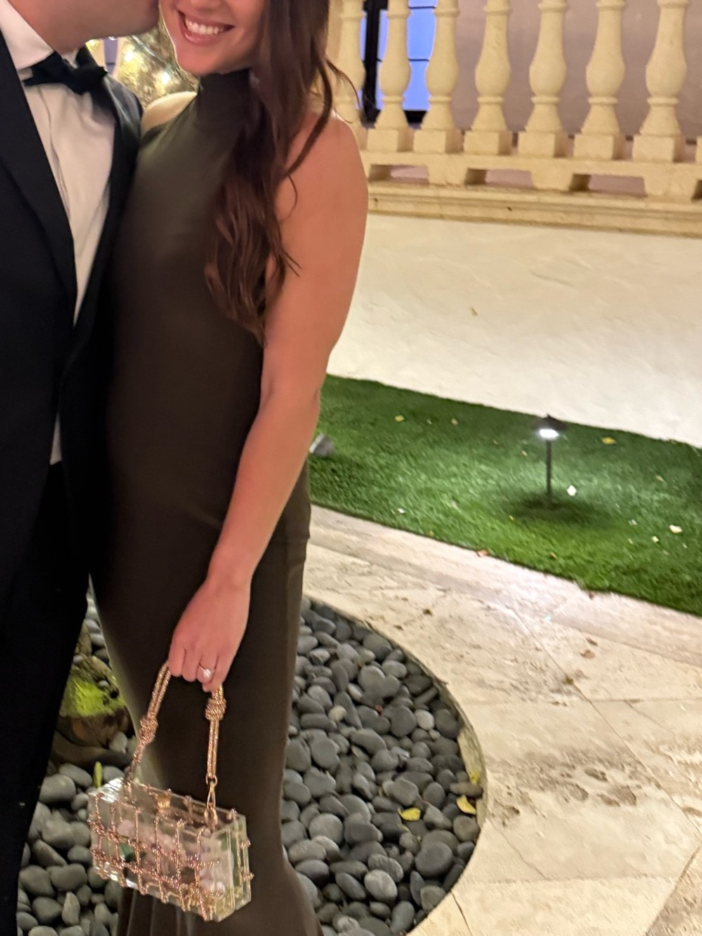Norma Kamali Halter Brown Sleeveless Maxi Dress | Resort Wear | Wedding Guest